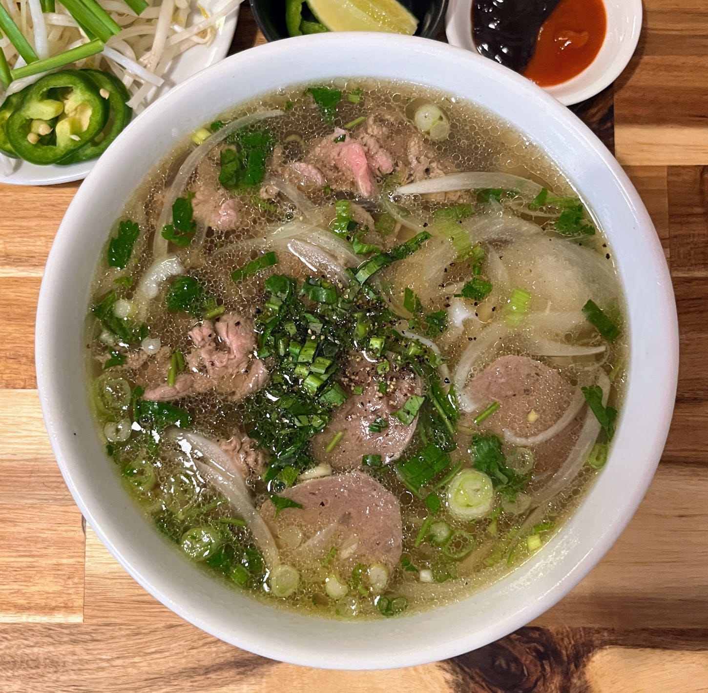 Phở Annam and accompaniments