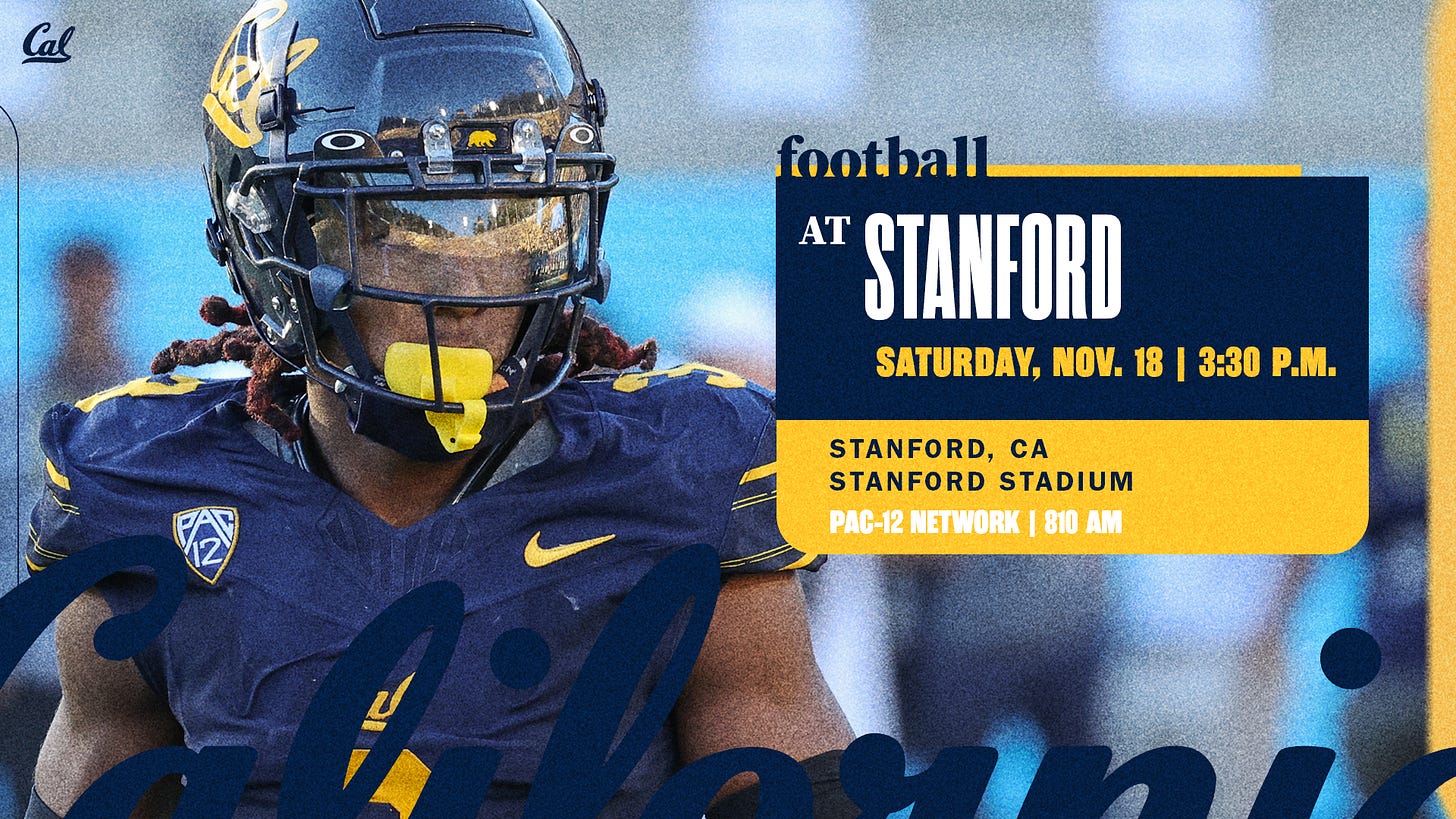 Cal Visits Stanford For 126th Big Game