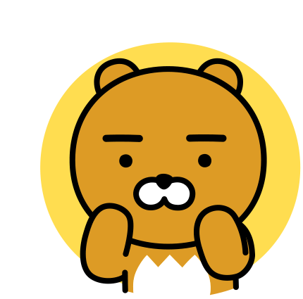 Ryan, the lion character from KakaoTalk does a double armpump and shakes his head yes as sparkles appear around his head.