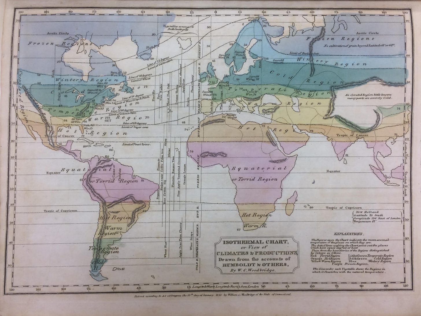 The First Isothermic World Maps | Worlds Revealed: Geography ...