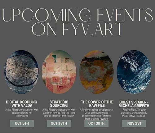 Upcoming events on Fyv.art