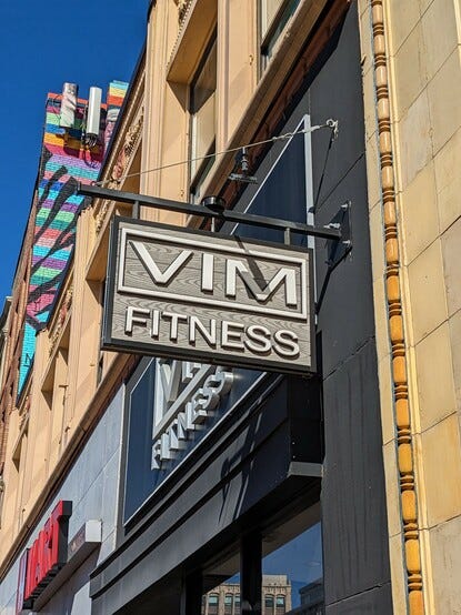 VIM Fitness sign