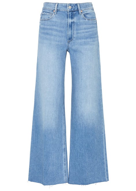 PAIGE-Anessa cropped wide-leg jeans