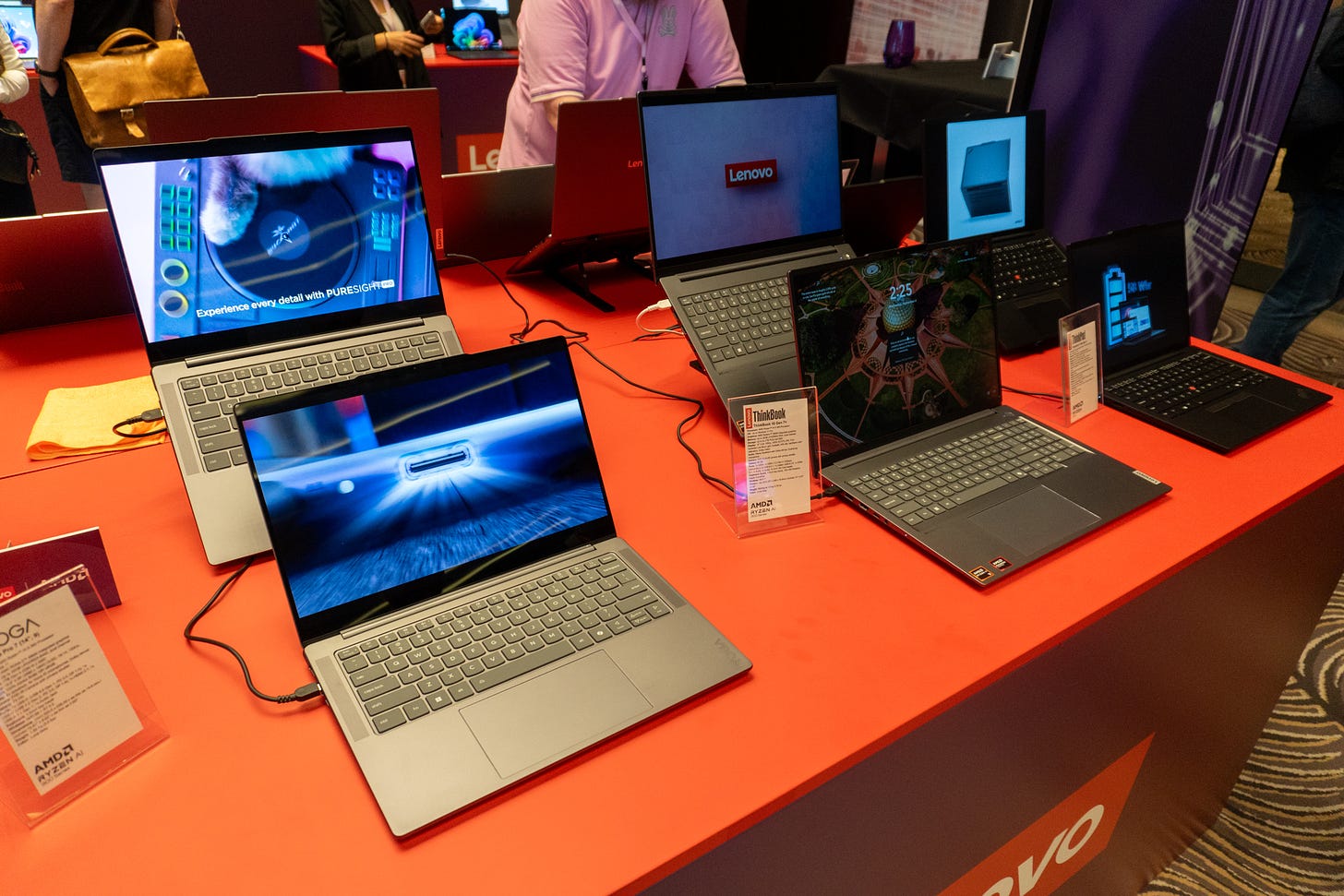 Lenovo laptop lineup at IFA 2024.