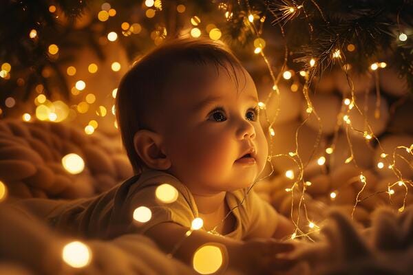 Christmas Lights Baby Stock Photos, Images and Backgrounds for Free Download