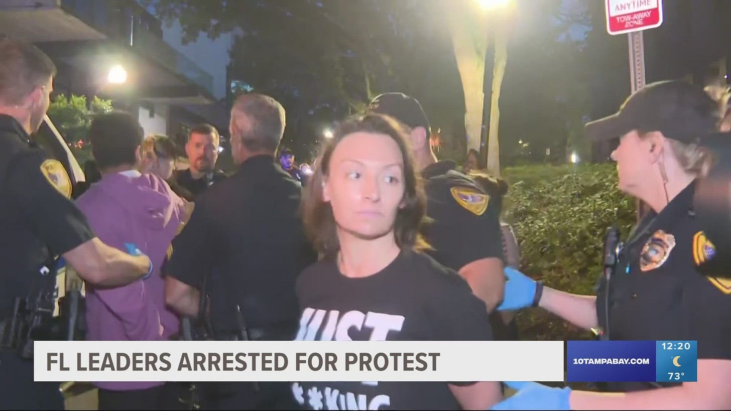 Nikki Fried arrested while protesting new Florida abortion bill | wtsp.com