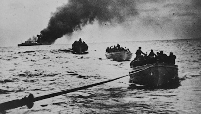 torpederte krigsseilere