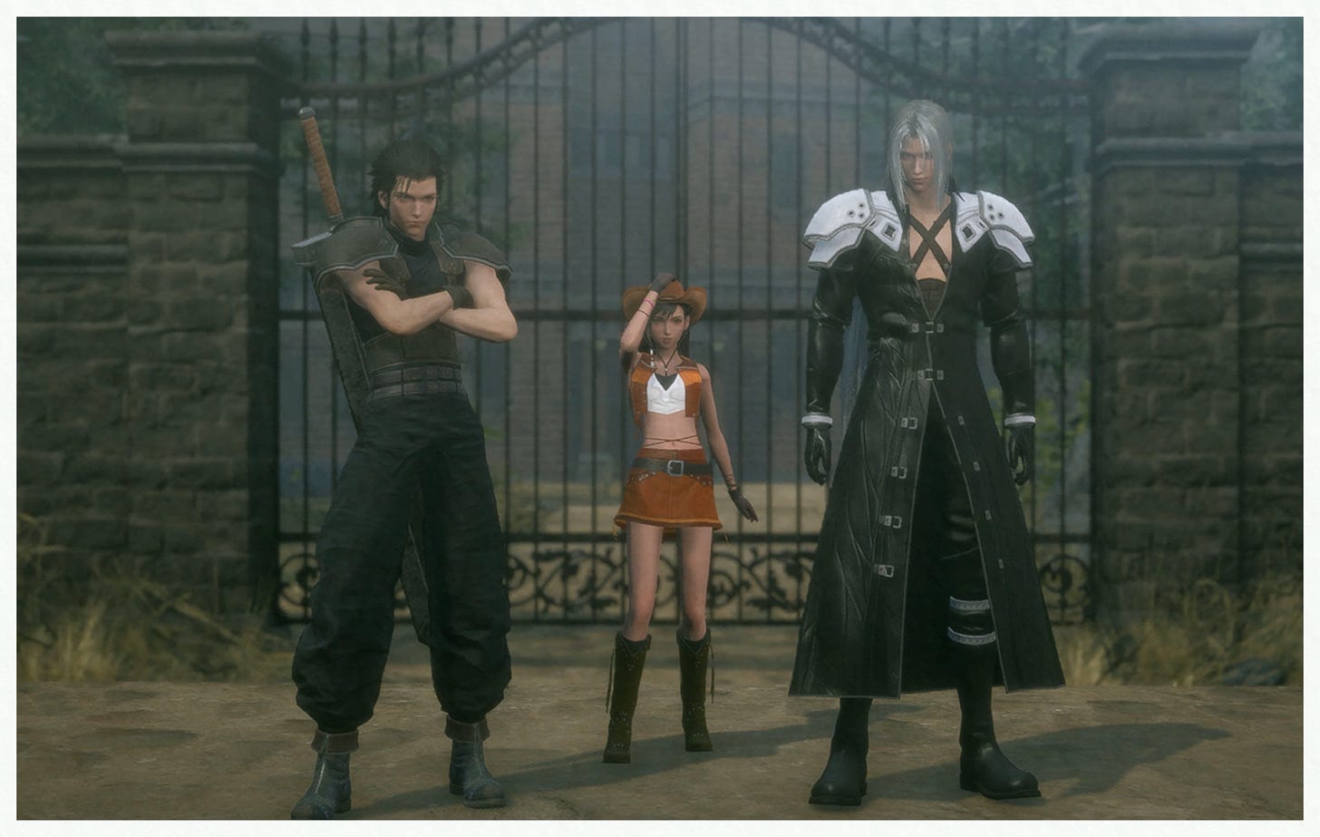 Photo from Crisis Core -Final Fantasy VII- Reunion with Zack, cowgirl Tifa and Sephiroth