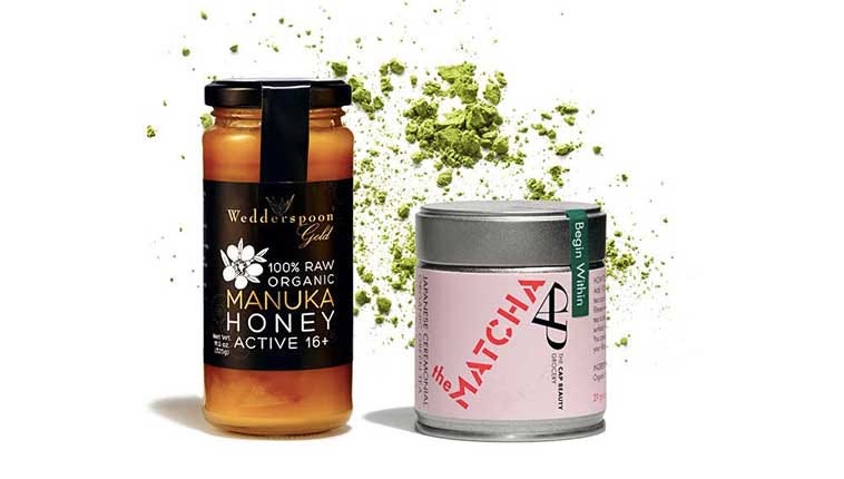 Manuka Honey With Match Green Tea