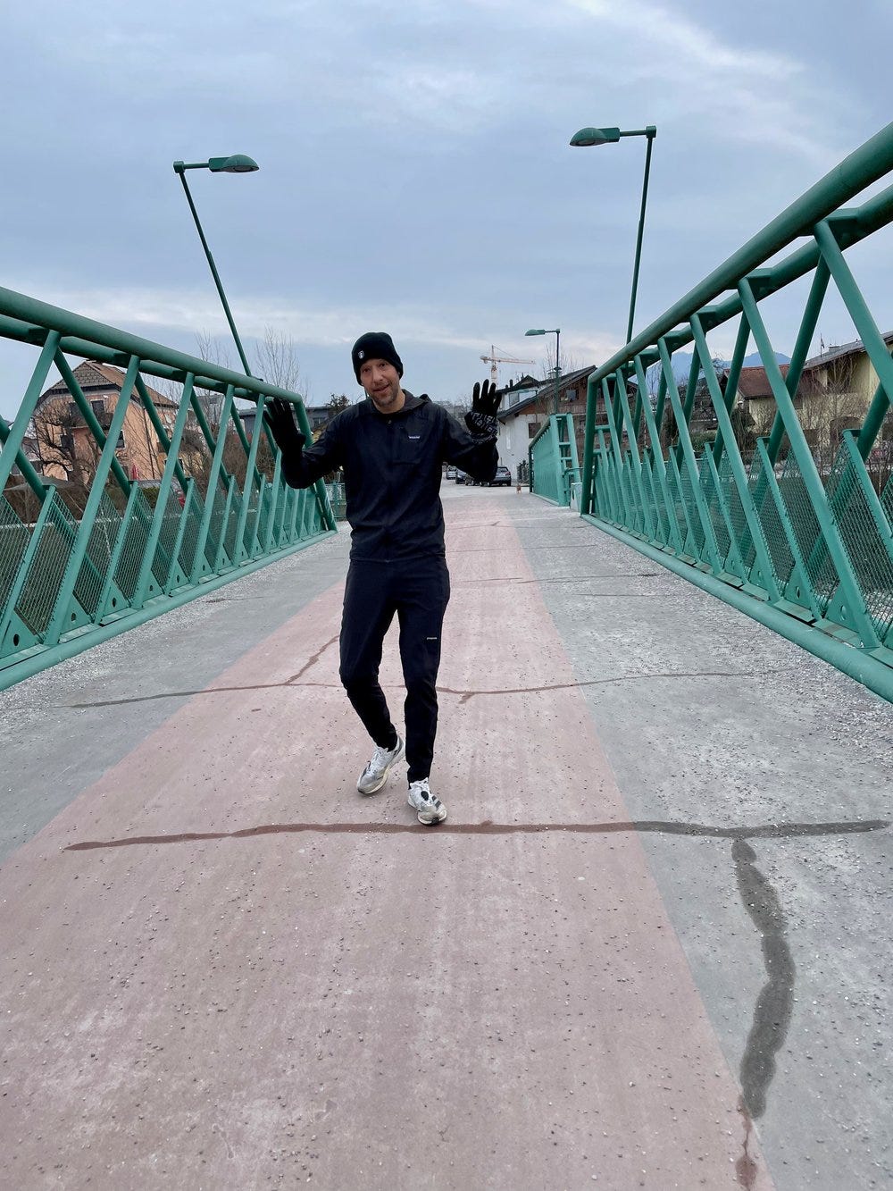 Runner on a Bridge