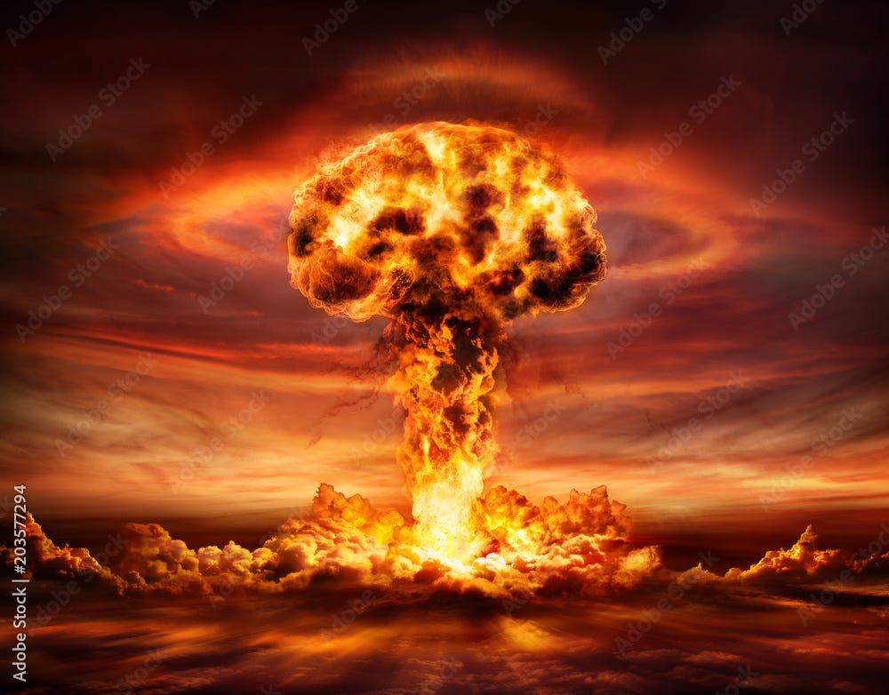 Fényképezés Nuclear Bomb Explosion - Mushroom Cloud