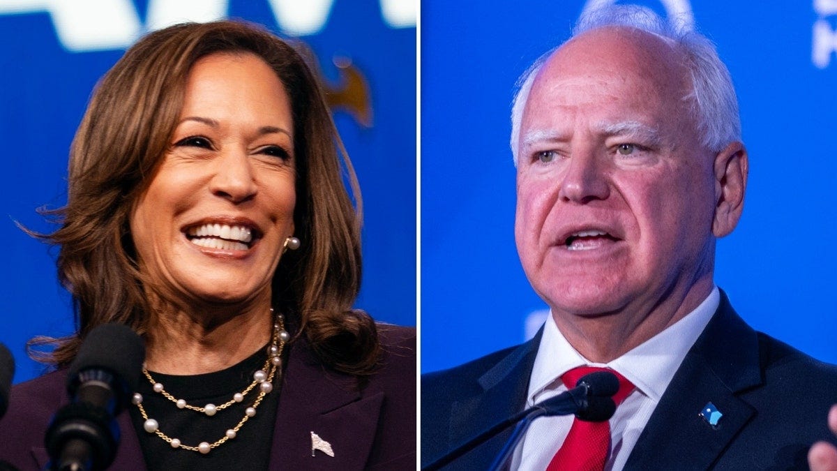 Vice President Kamala Harris names Minnesota Gov. Tim Walz as her running  mate: AP | Fox News