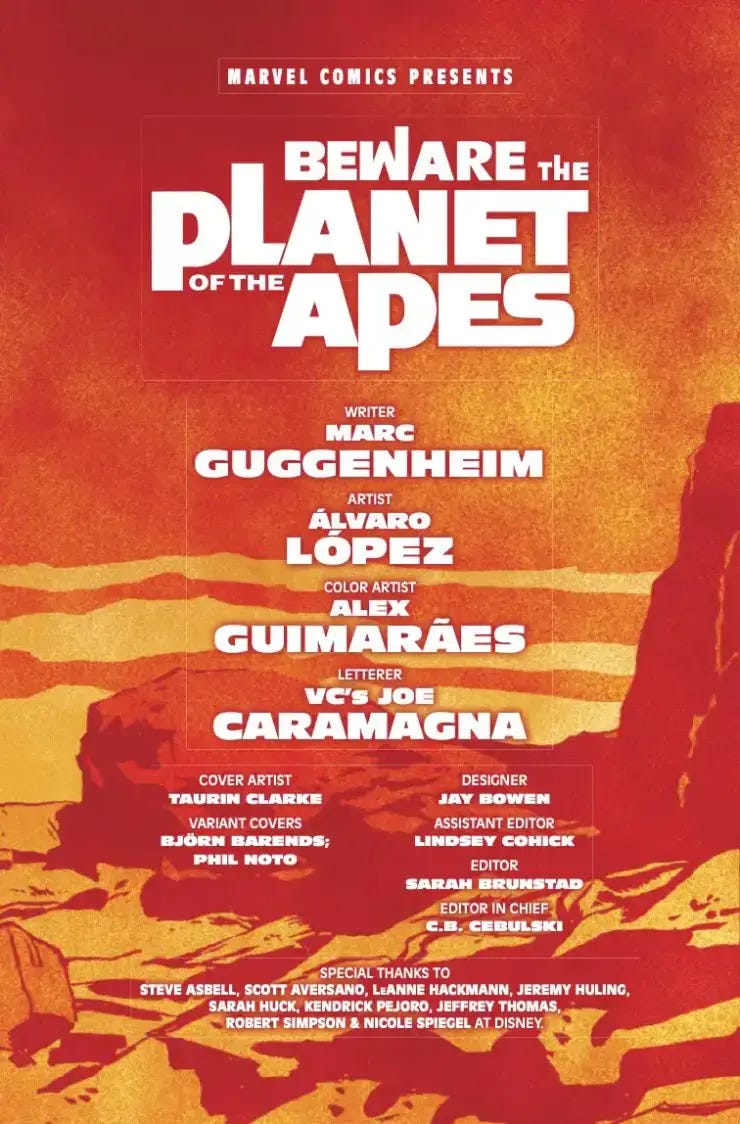 Marvel Preview: Beware the Planet of the Apes #3