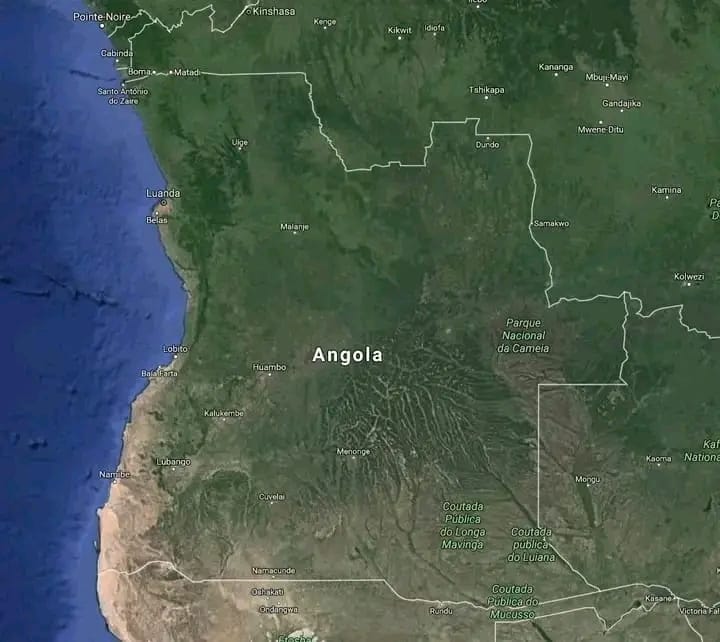 map of Angola