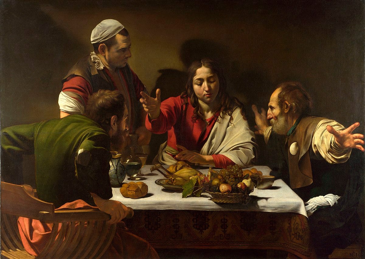 Supper at Emmaus (Caravaggio, London) - Wikipedia