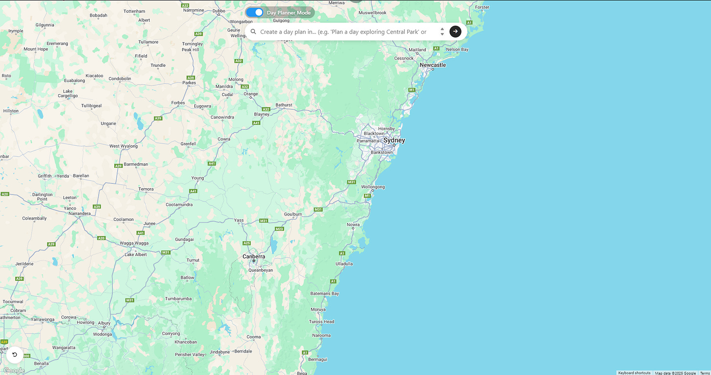 Maps Planner starter app