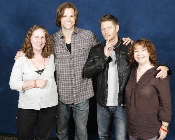 lynn zubernis with jared padalecki jensen ackles movie tv tech geeks