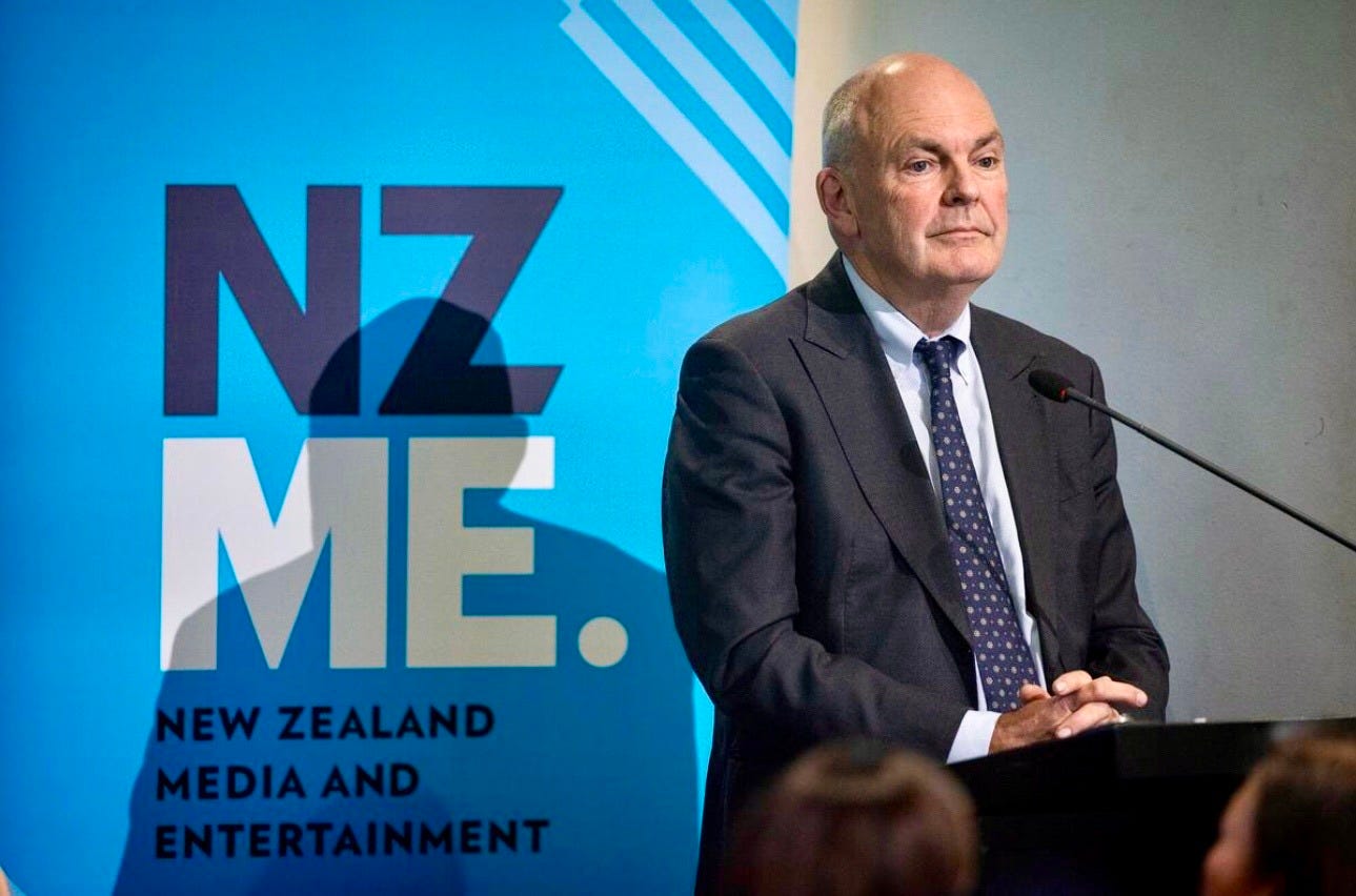Steven Joyce at NZME annual shareholders meeting