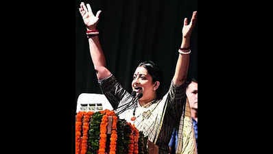 Be a Hanuman & burn Cong’s Lanka: Smriti to voters
