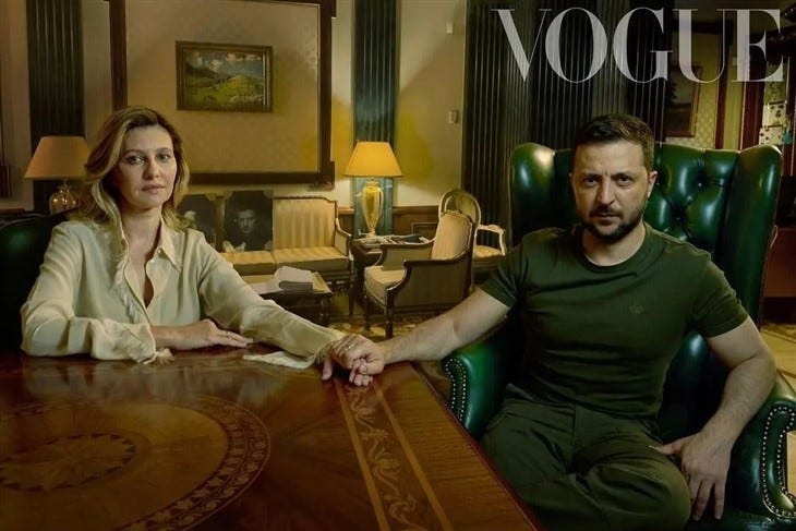 Ukraine's first lady Olena Zelenska covers the digital edition of US VOGUE