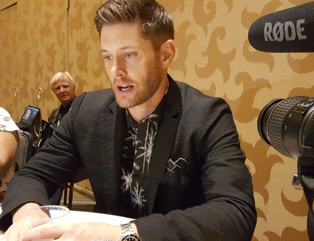 jensen ackles on supernatural season 14 for mttg