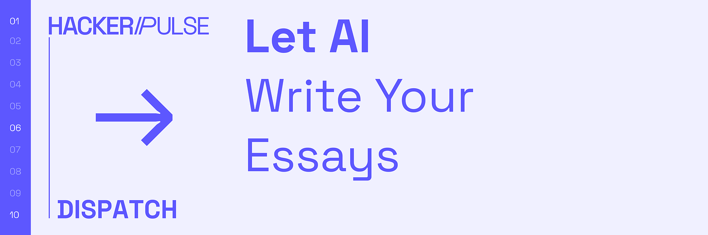 let ai write your essay