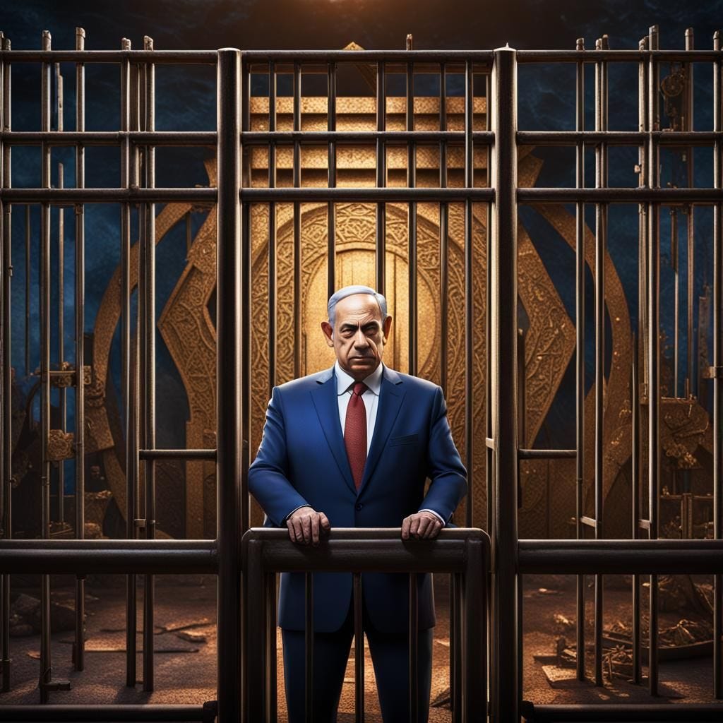 War Criminal Benjamin Netanyahu Behind Bars - AI Generated Artwork -  NightCafe Creator