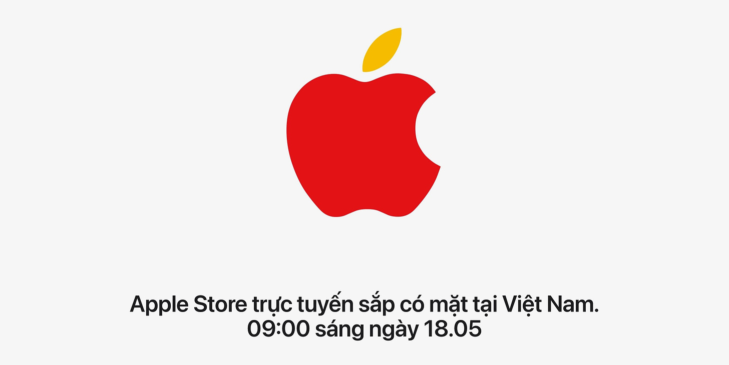 The Apple Store Online is coming to Vietnam on May 18.