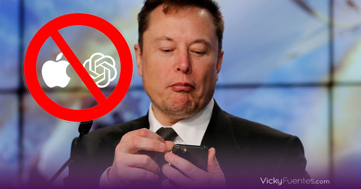 Elon Musk amenaza con prohibir dispositivos Apple por acuerdo con OpenAI -  Vicky Fuentes