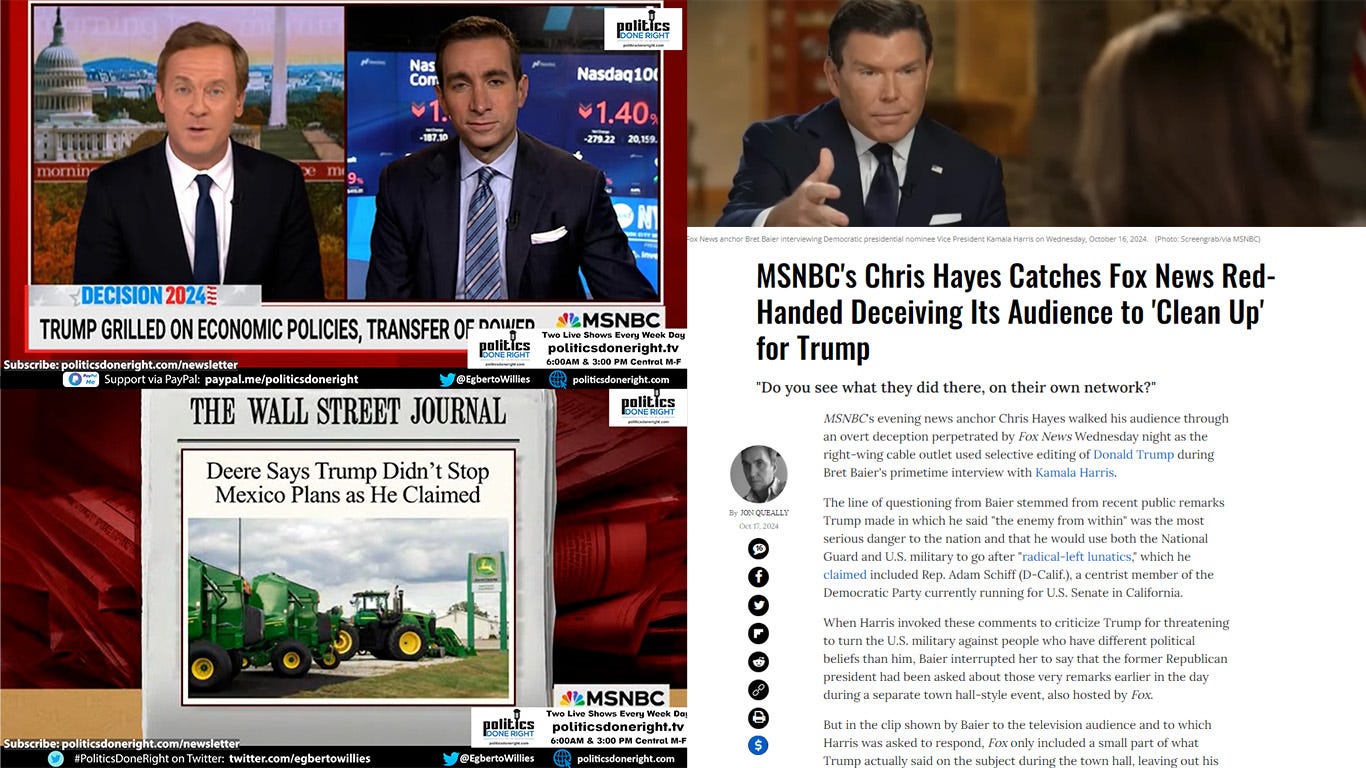 Chris Hayes exposed Fox News. Trump's small business ineptitude. Trump