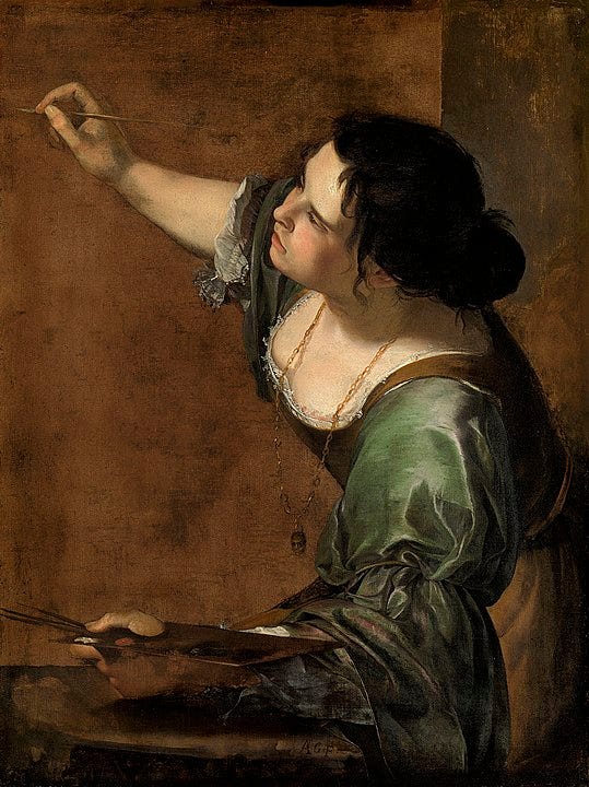 Self-portrait by Artemisia Gentileschi