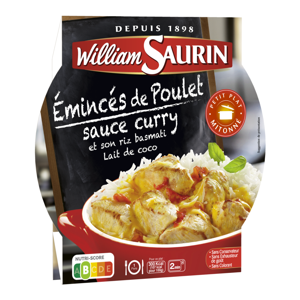 Émincés de poulet au curry - William Saurin