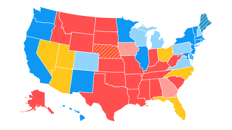 donald trump tough road to 270 even will email investigation 2016