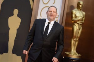 Hollywood film producers Harvey Weinstein at the Oscars