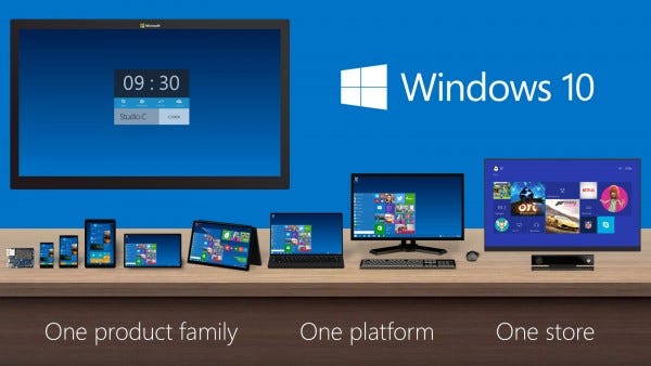 windows 10 one platform for all devices 2015