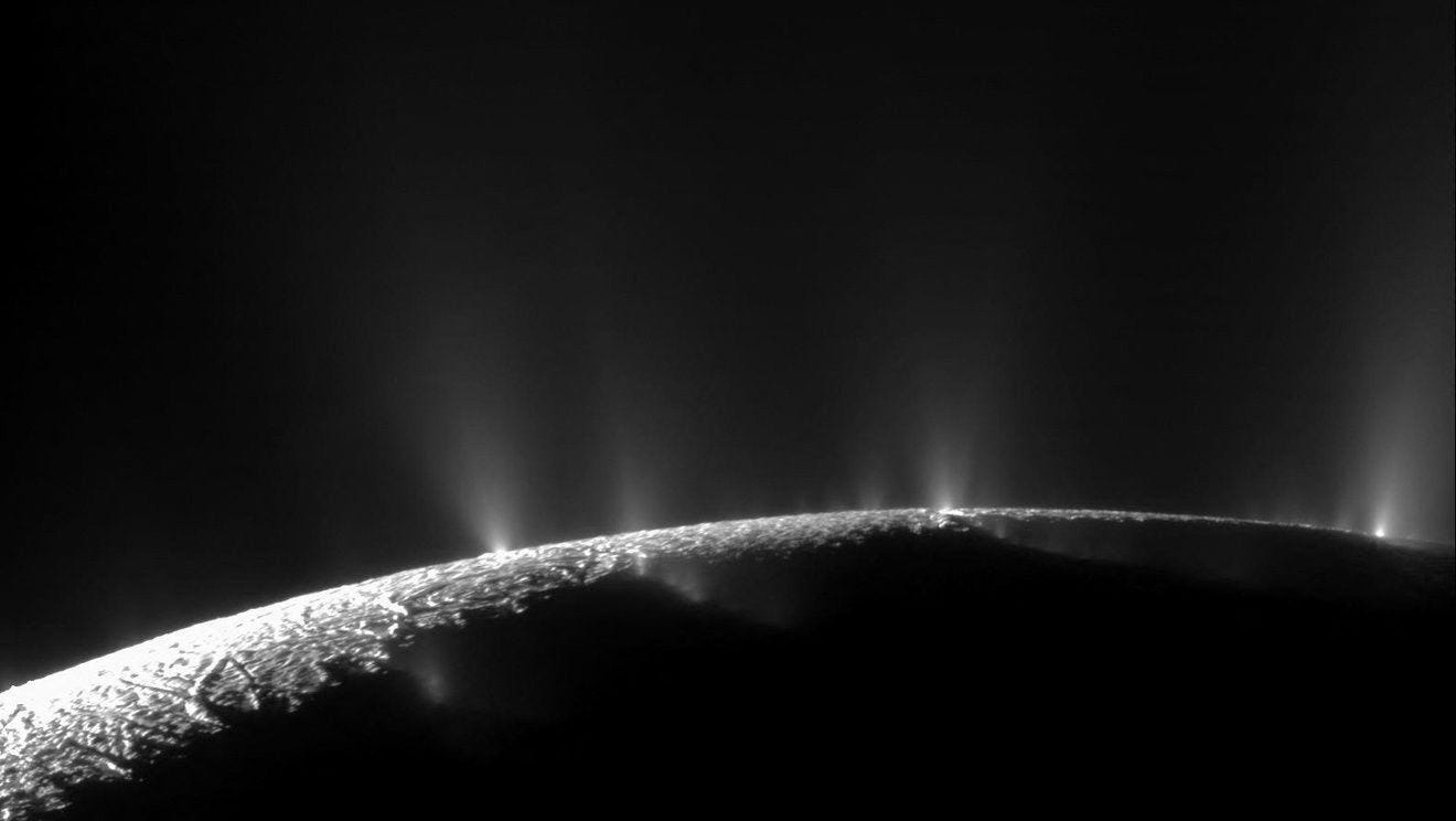 The surface of the Enceladus captured in 2009. (NASA/JPL-Caltech/Space Science Institute/Reuters)