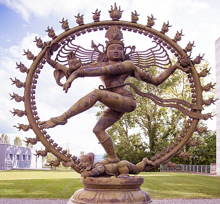 The statue of Shiva as Nataraja at CERN in Geneva. - Ancient Pages