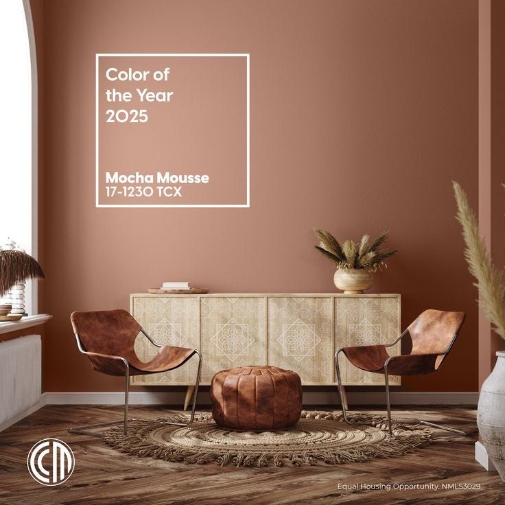 Pantone Color of the Year 2025 Mocha Mousse PANTONE 17-1230