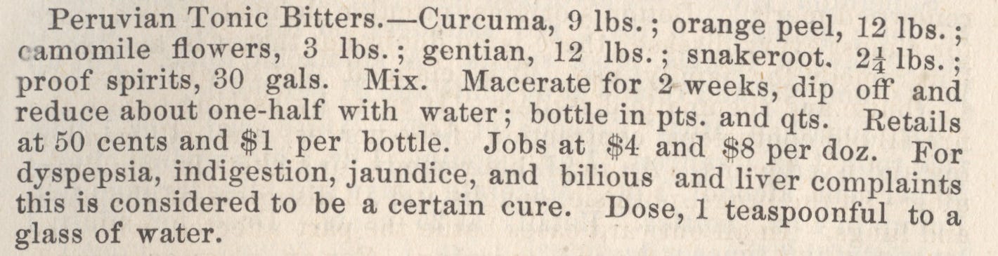 Tonic Bitters recipe