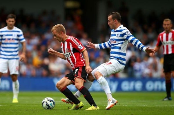 qpr beats sunderland premier league soccer 2015 images