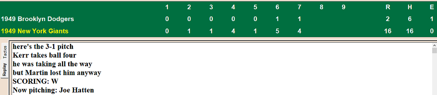 Diamond Mind Baseball Play By Play