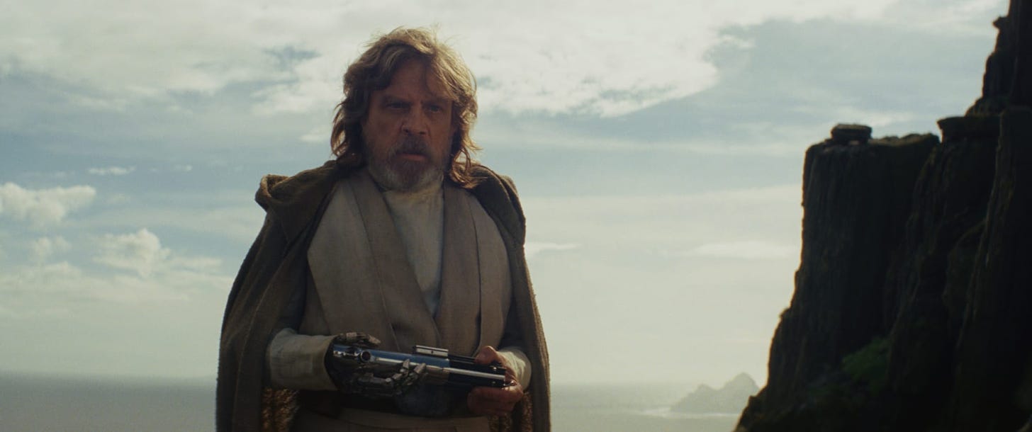 The Force Awakens' original opening was a weird scene with Luke's hand