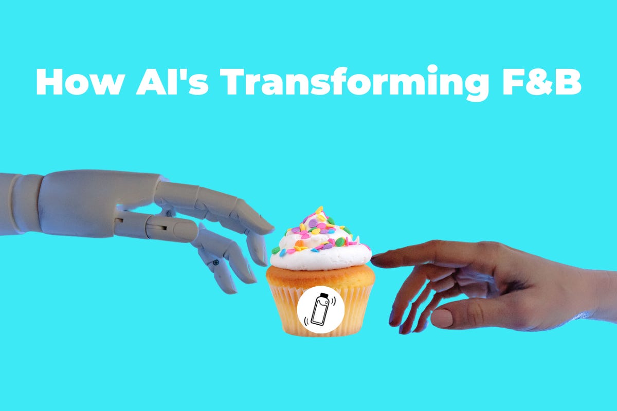 banner image showing robot and human hand reaching for cupcake