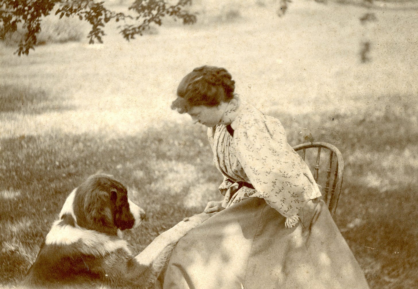 Woman with dog