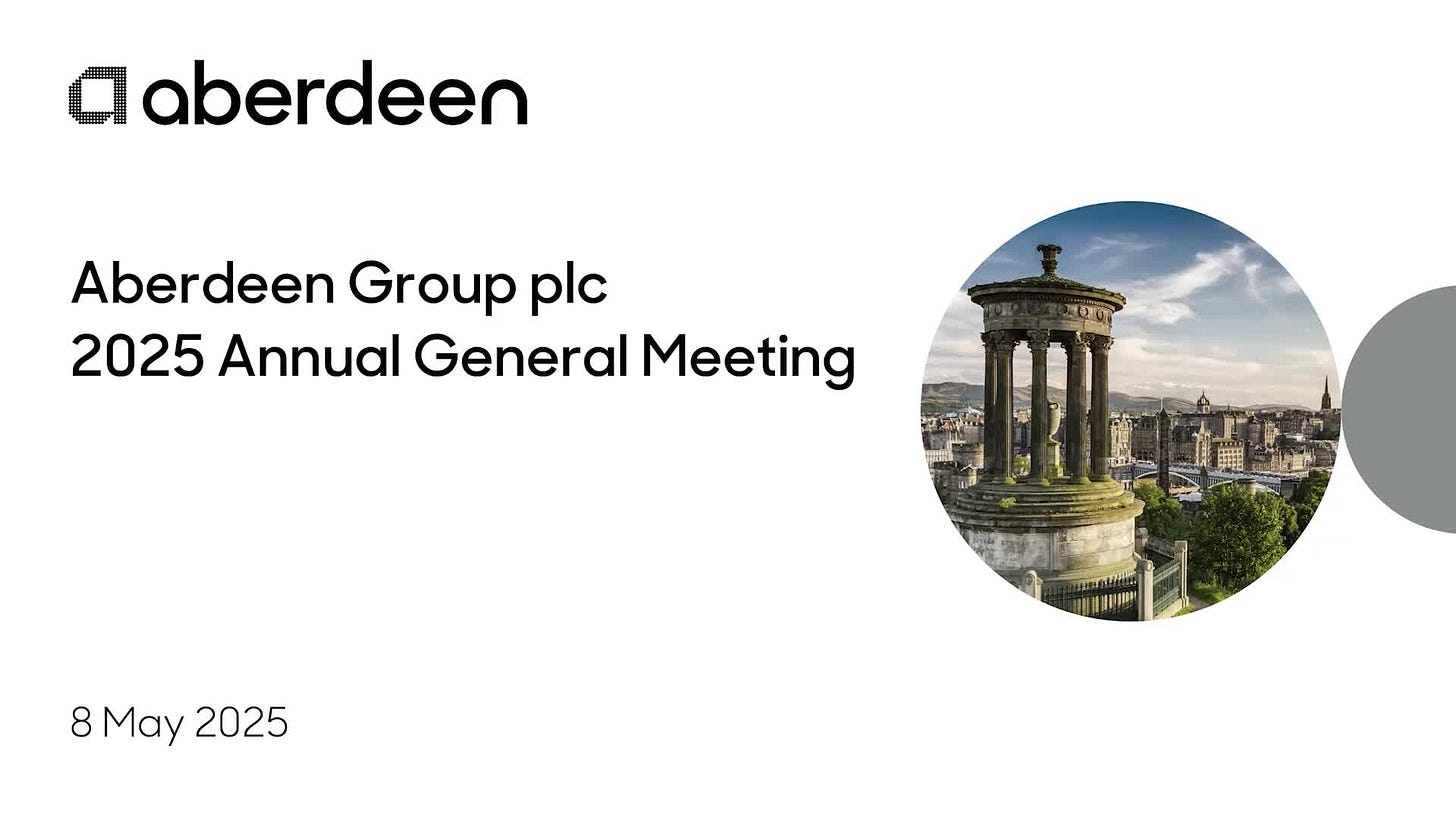 Aberdeen Group plc Annual General Meeting 2025
