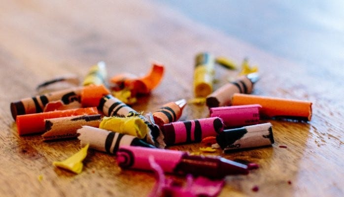 Broken crayons still colour