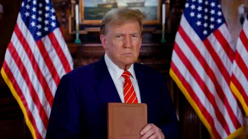 Make America pray again': Trump reveals he is selling Bibles | CNN Politics