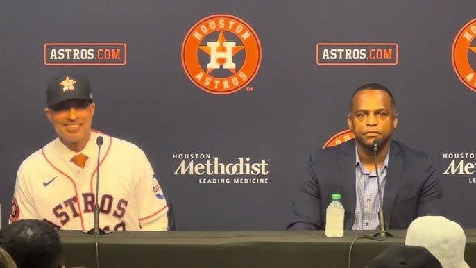 Astros GM Dana Brown Talks Hiring of Manager Joe Espada - YouTube