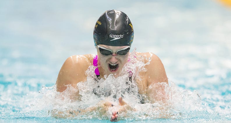 Swimming the breaststroke