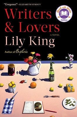 book cover that reads “Lily King” and “Writers & Lovers”